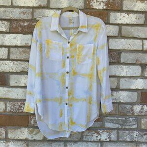 Calia Button Down Long Sleeve Blouse